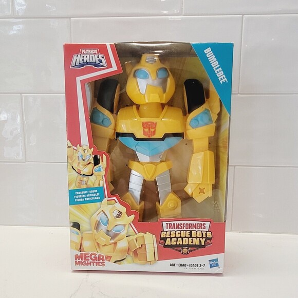 NEW Transformers Bumblebee Rescue Bots Playskool Heroes Academy Mega Mighties - Picture 1 of 9